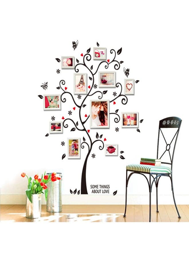 Room Photo Frame Decoration Family Tree Design Removable Wall Sticker Multicolour 60 x 40cm