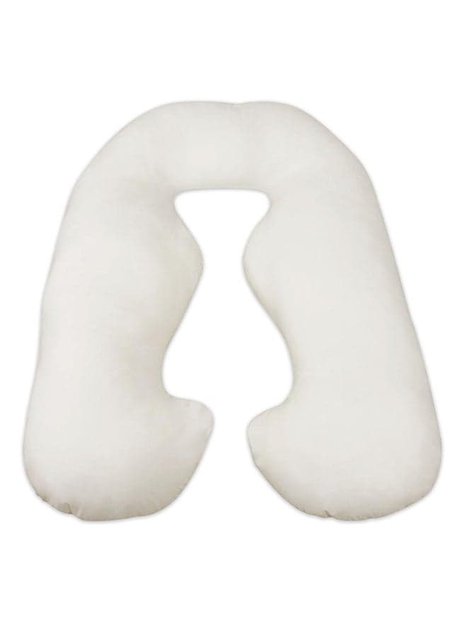 U-Shaped Maternity Pillow White