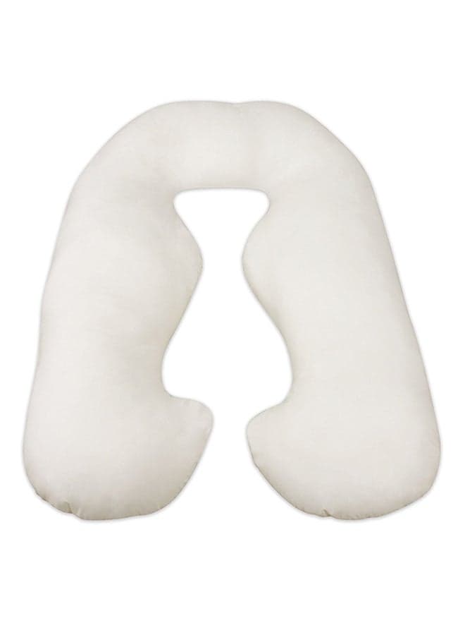 Maternity Body Pillow Cotton White 120x80cm