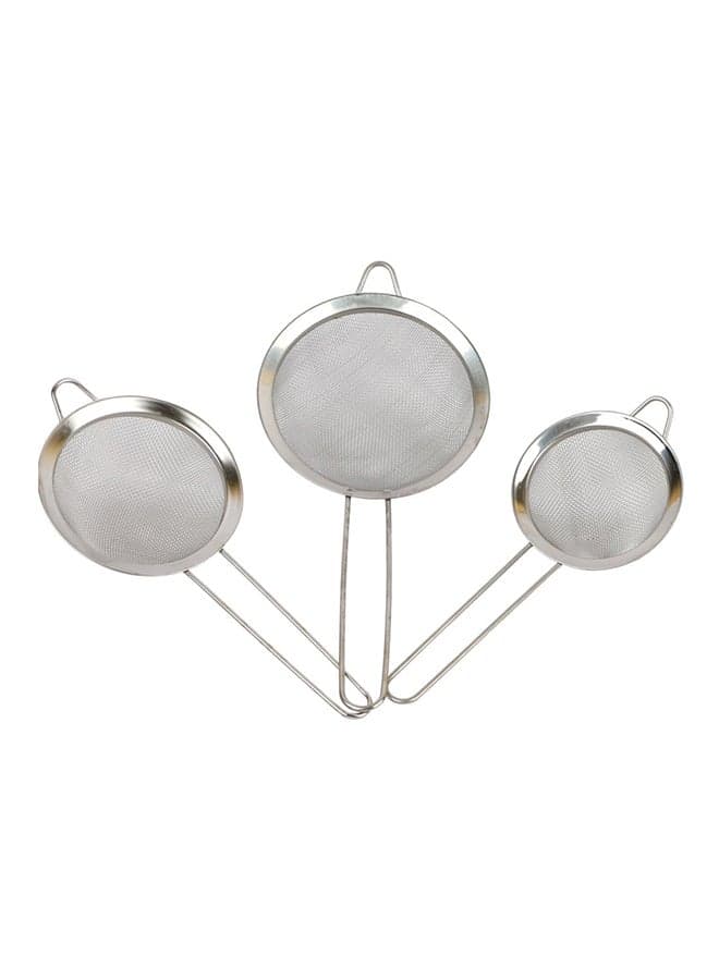 3-Piece Tea Strainer Set White standard