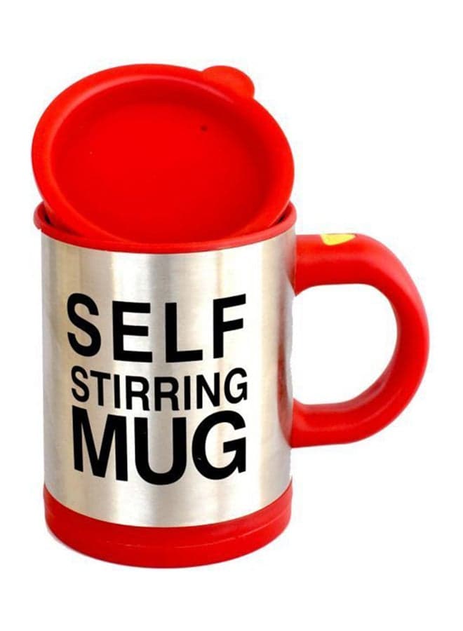 Self Stirring Mug Red/Silver