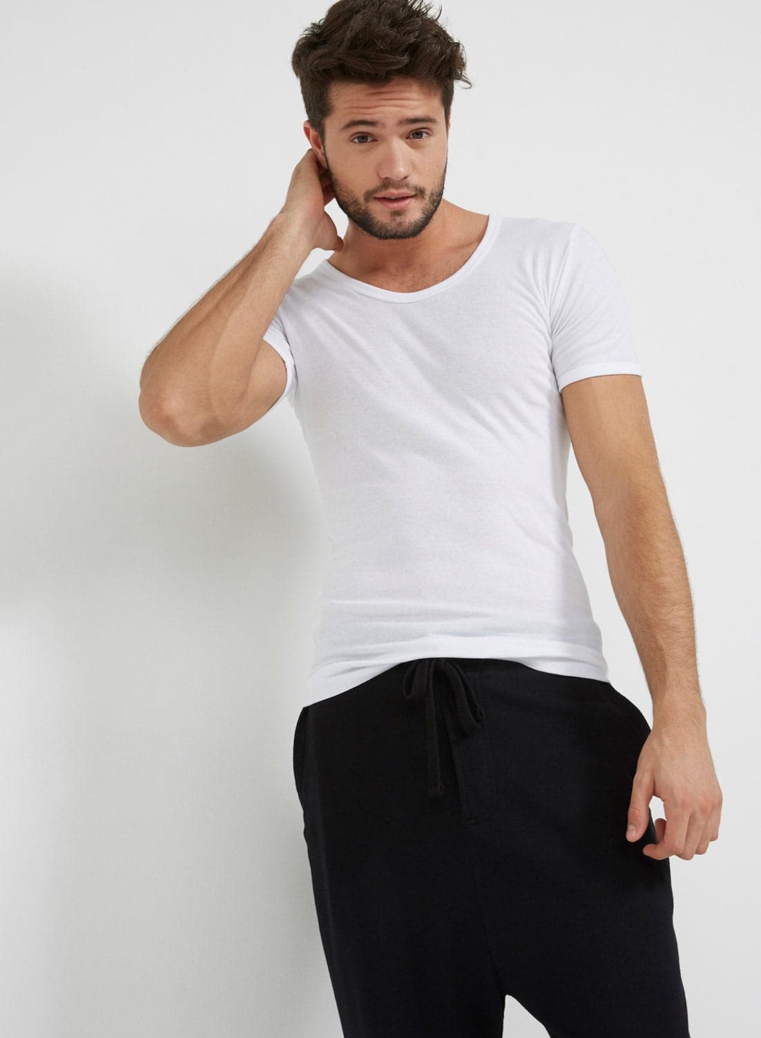 U Neck Inner T-Shirt White