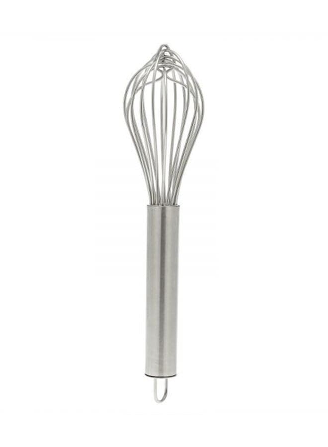 Egg Beater And Whisk Silver 35cm