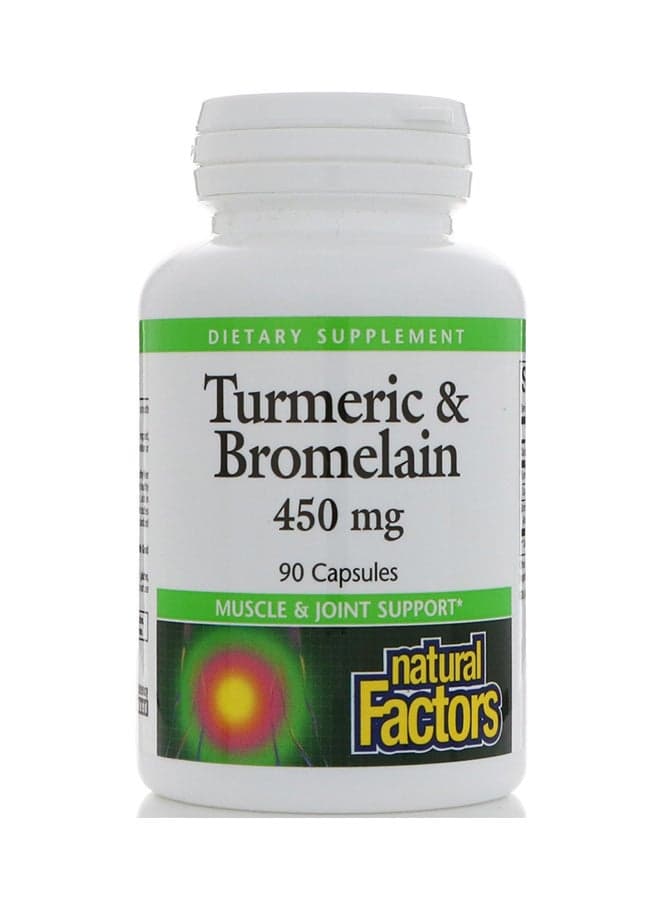 Pack Of 90 Capsules Turmeric and Bromelain
