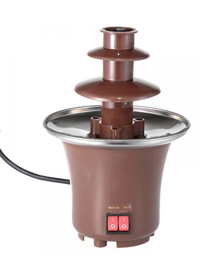 Mini Chocolate Fondue Fountain 240V EA-820 Brown