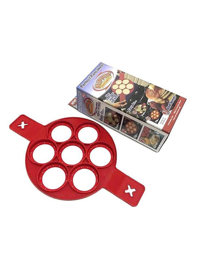 7 Slot Multifunctional Pancake Maker Red