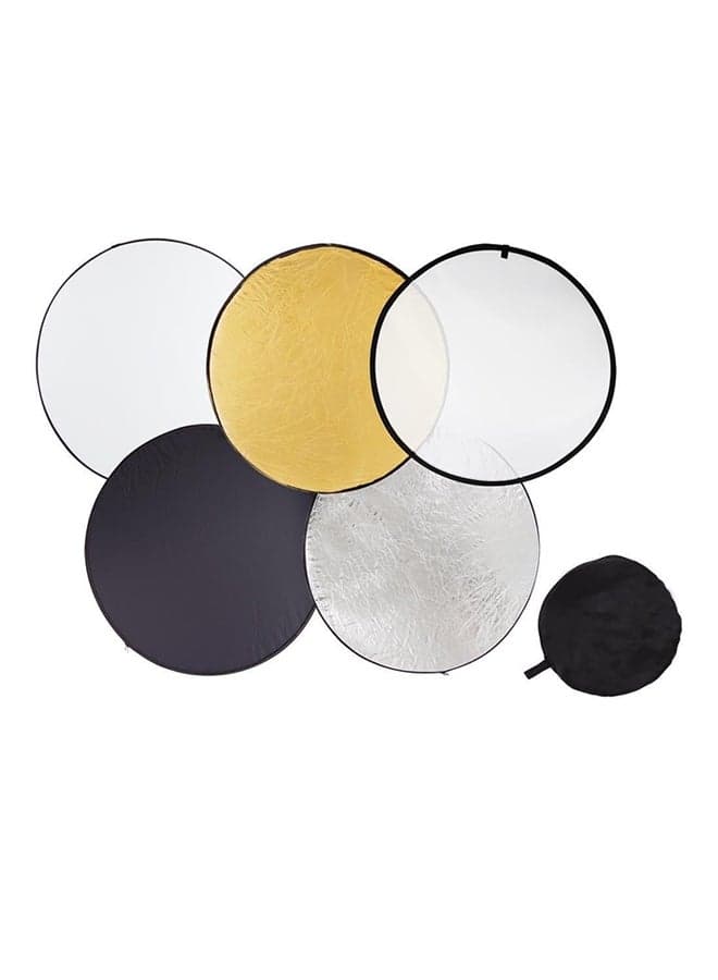 5-In-1 Photography Studio Light Reflector Black/White/Yellow