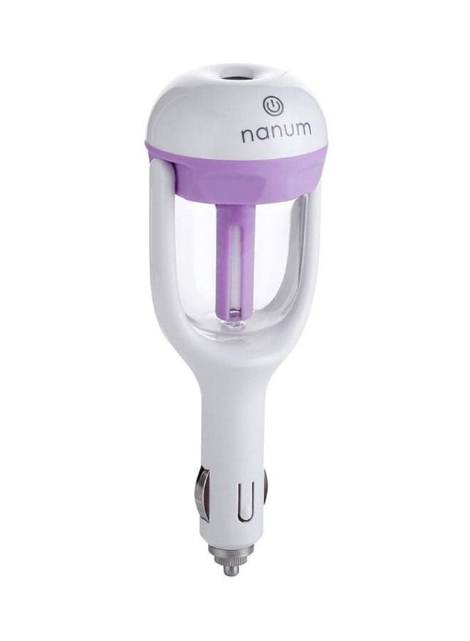 Car Plug Air Humidifier Purple/White