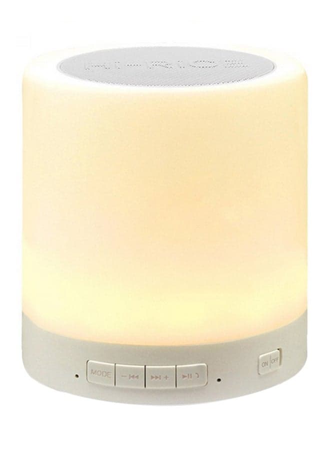 Touch Lamp Portable Wireless Speaker White