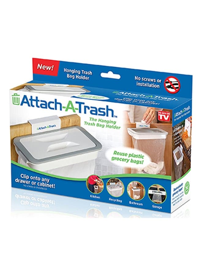 Attach-A-Trash The Hanging Trash Bag Holder White 10grams