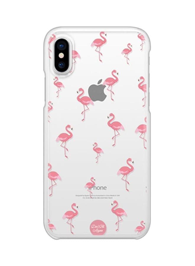 Snap Case Cover For Apple iPhone XS/X Flamingo