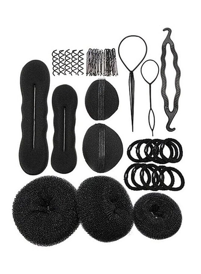 Magic Braid Hair Twist Styling Clip & Stick Set Black