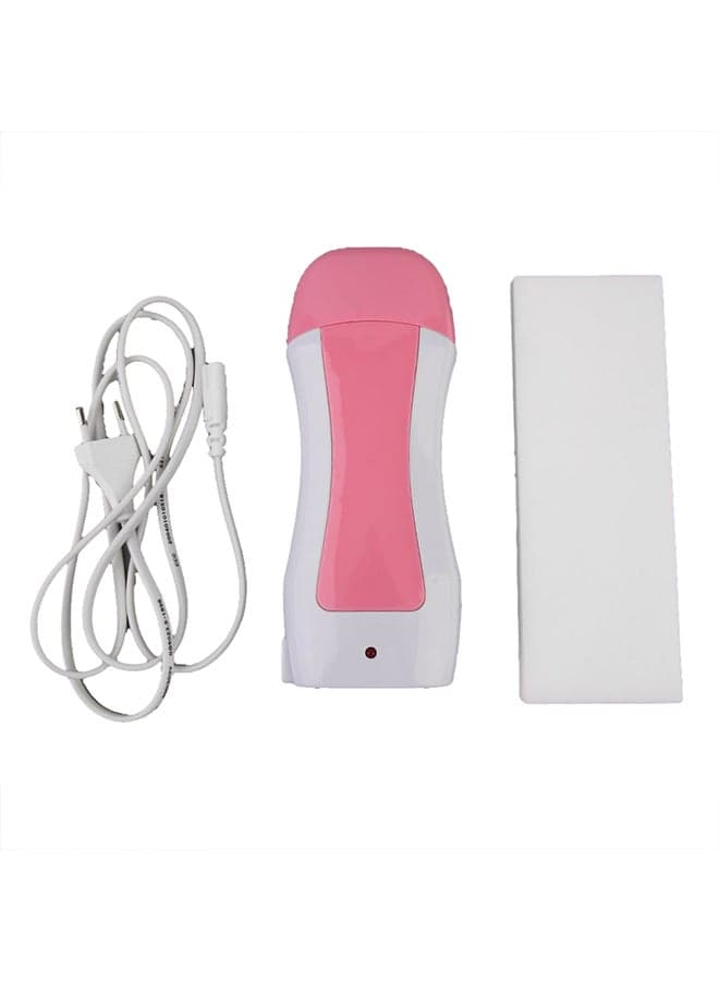 Hair Removal Machine Set With Depilatory Wax White/Pink