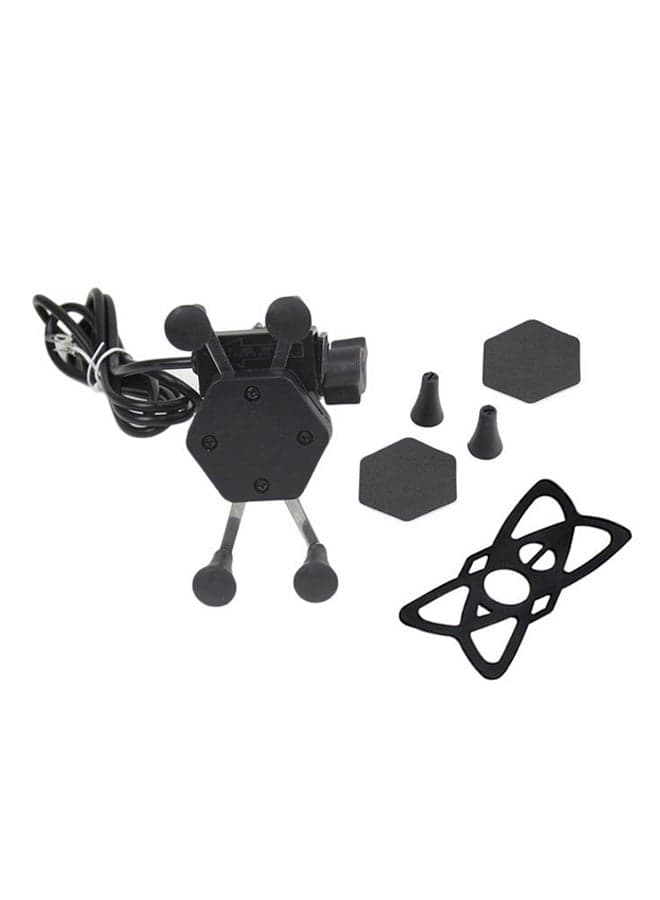 Universal Motorcycle Phone Mount Bracket Black