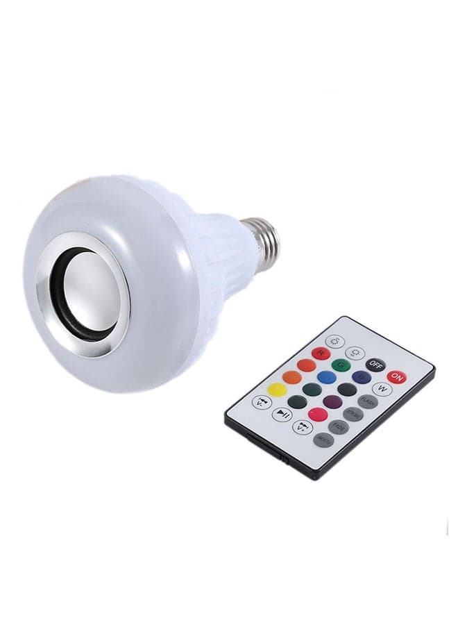 Smart Audio Speaker LED Bulb With Wireless Remote Control Multicolour
