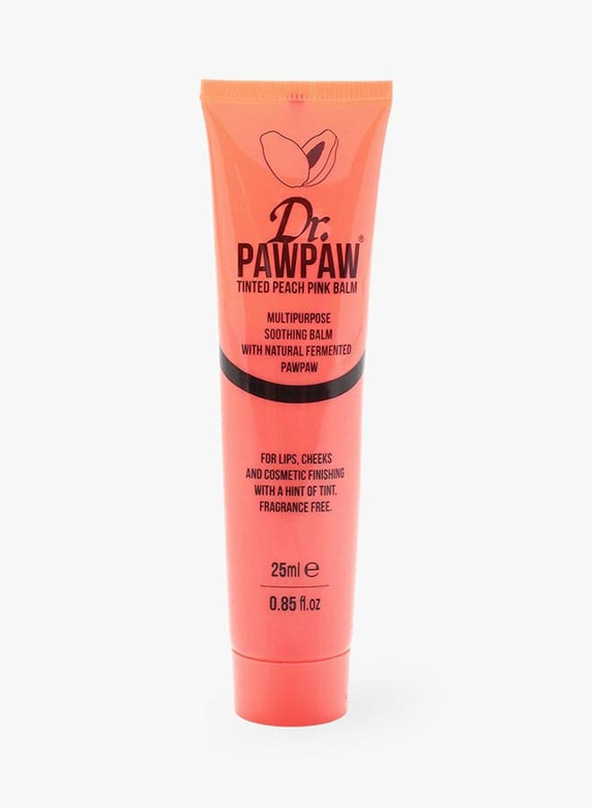 Tinted Peach Pink Multipurpose Soothing Balm Clear