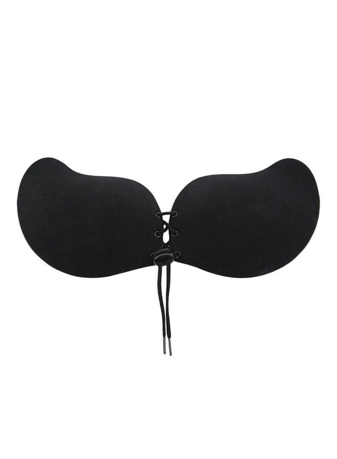 Strapless Instant Breast Lift Invisible Push Up Mango Bra Black