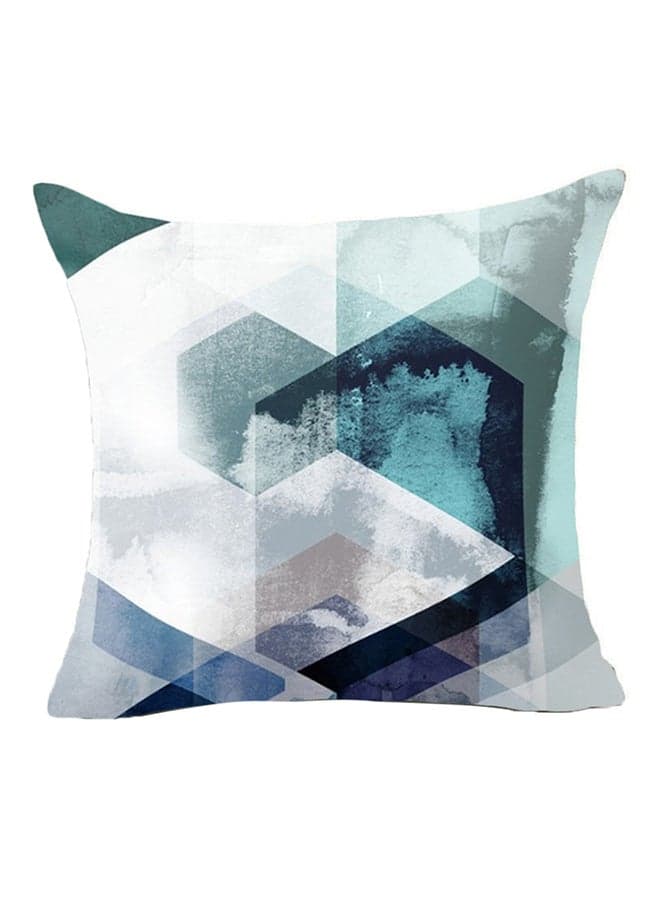 Graphic Geometric Pattern Throw Pillow Cover Multicolour 45x45centimeter