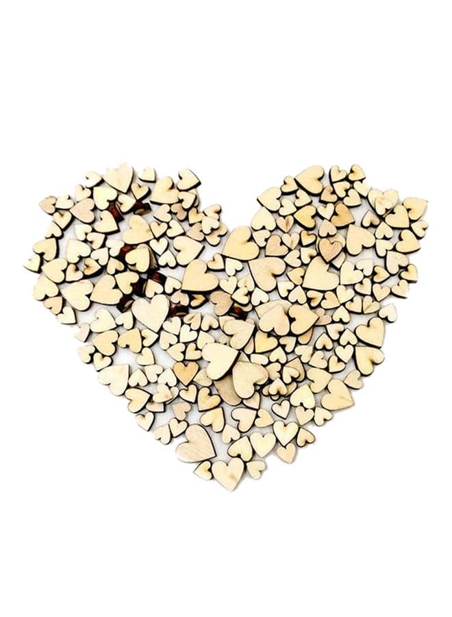 100-Piece Heart Shape Table Scatter Beige