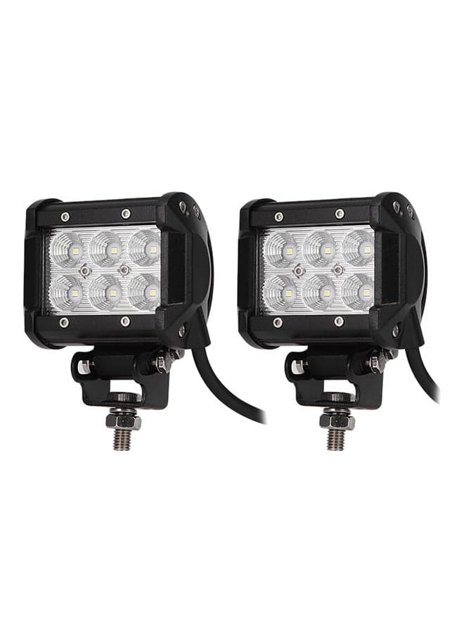 2-Piece LED Car Top Flood Work Light Bar