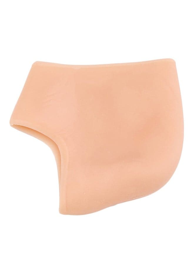 2-Piece Moisturizing Heel Socks For Cracked Foot Skin Beige
