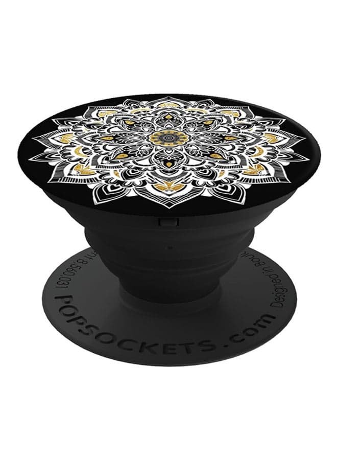 Golden Lace Finger Grip And Stand Gold/Black