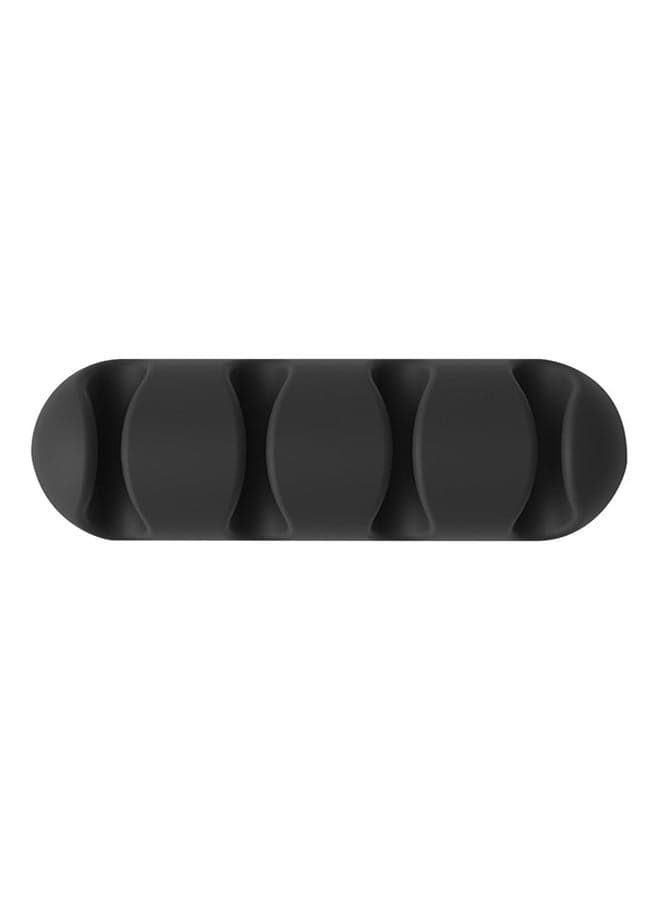 CableDrop Multi Adhesive Cable Holder, Pack Of 2 Black