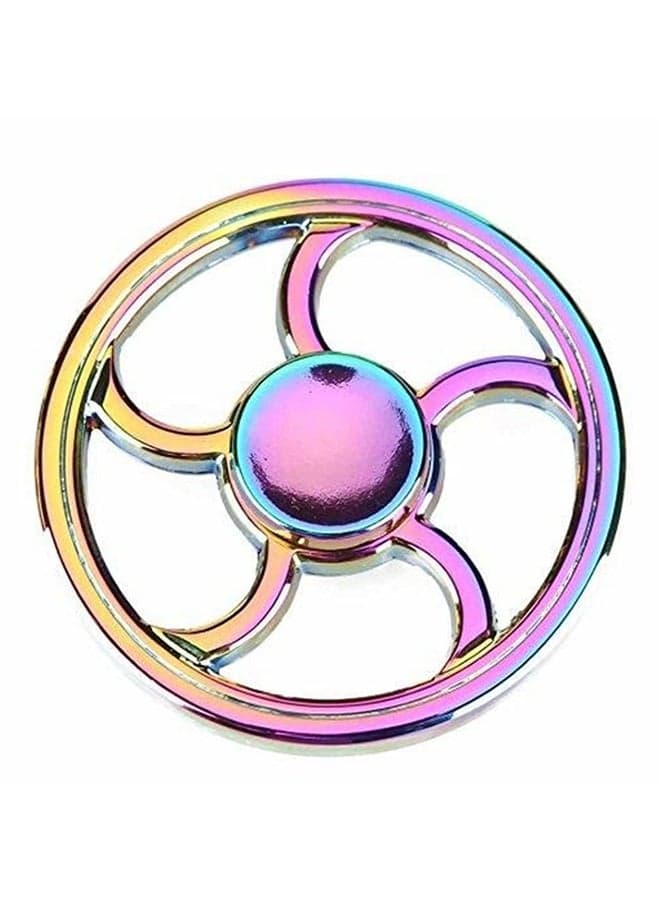Rainbow Steering Wheel Fidget Spinner Made Up With Premium Quality For Kids And Adults