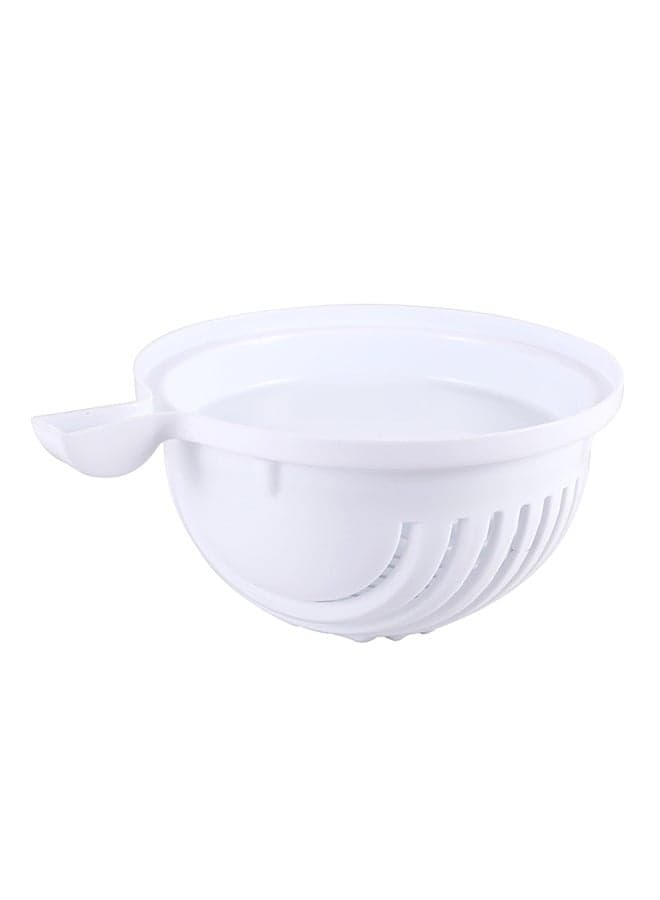 Salad Cutter Bowl White