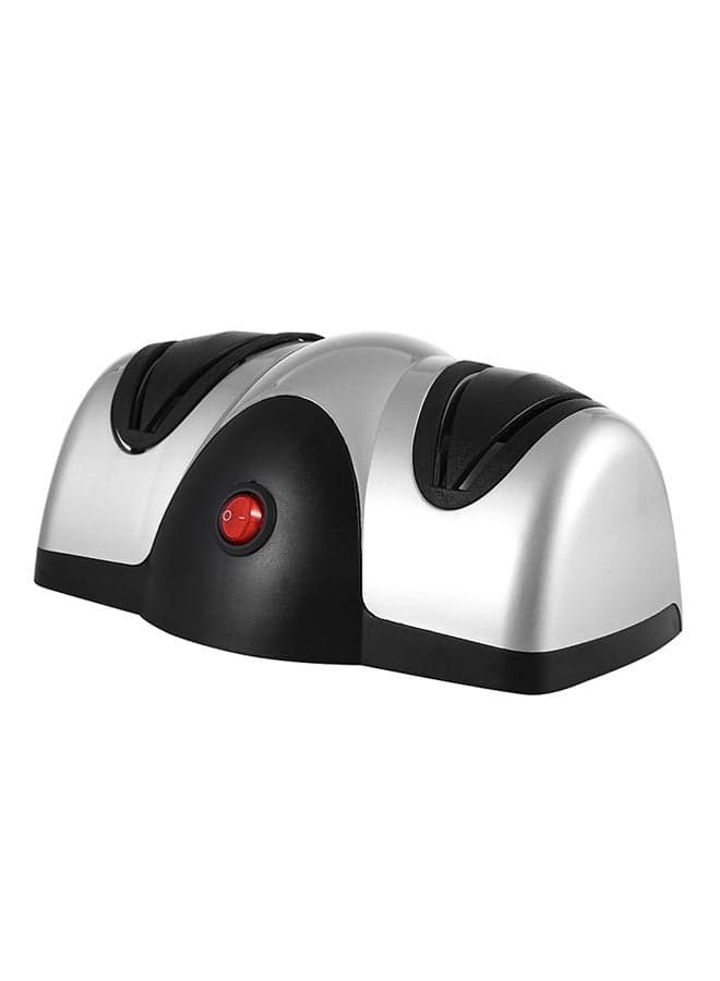 Electric Fast Grindstone Knife Sharpener Silver/Black