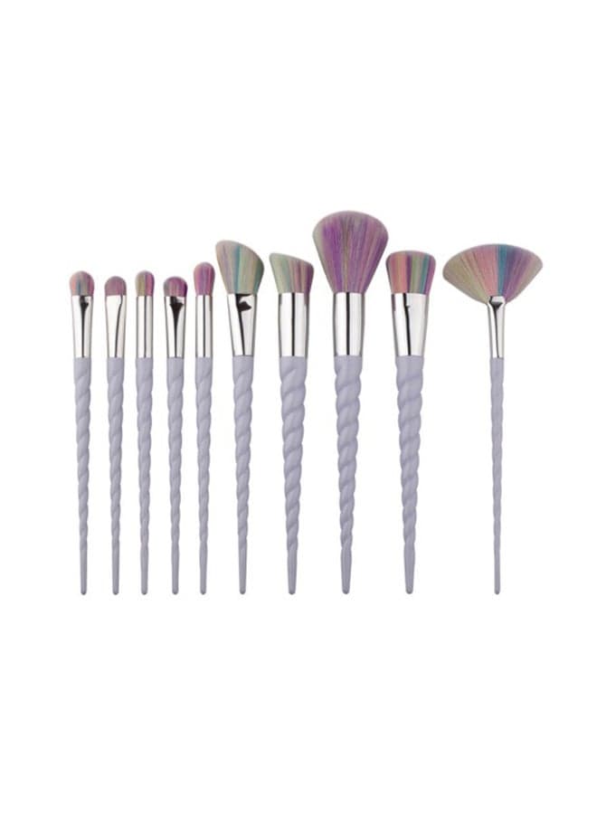 10-Piece Unicorn Makeup Brush Set Pinl