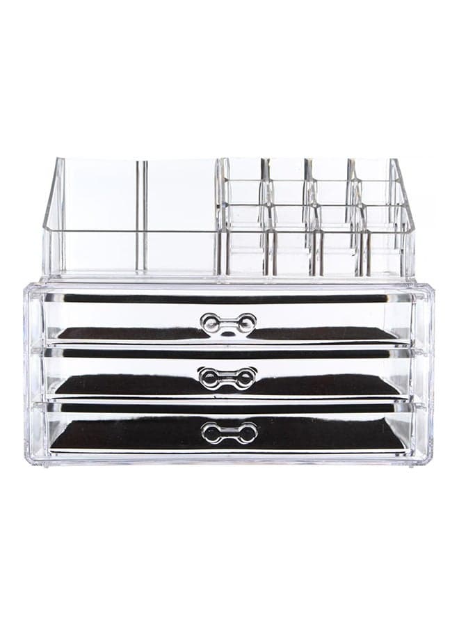 Cosmetic Organizer Case Clear