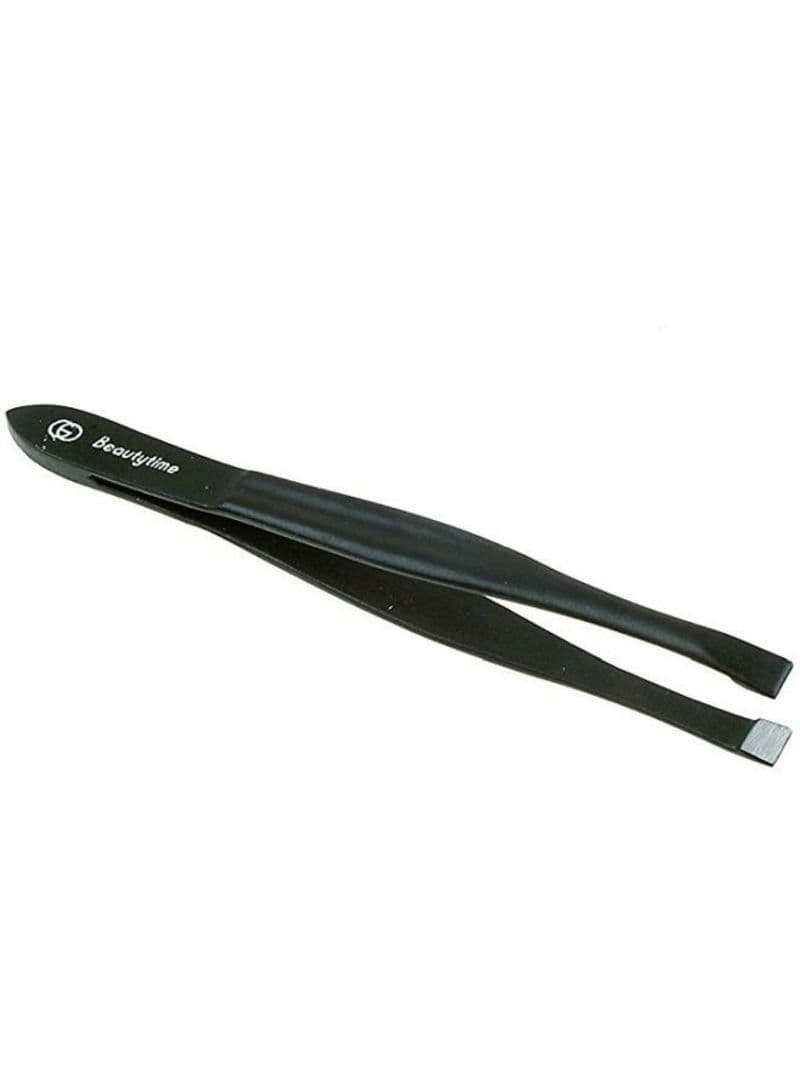 Flat Tweezers Gunmetal Finish