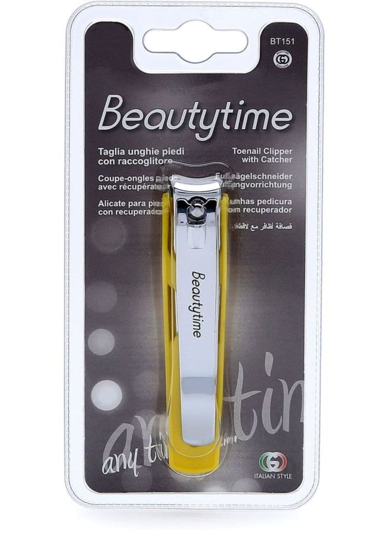 Toenail Clipper With Catcher Silver