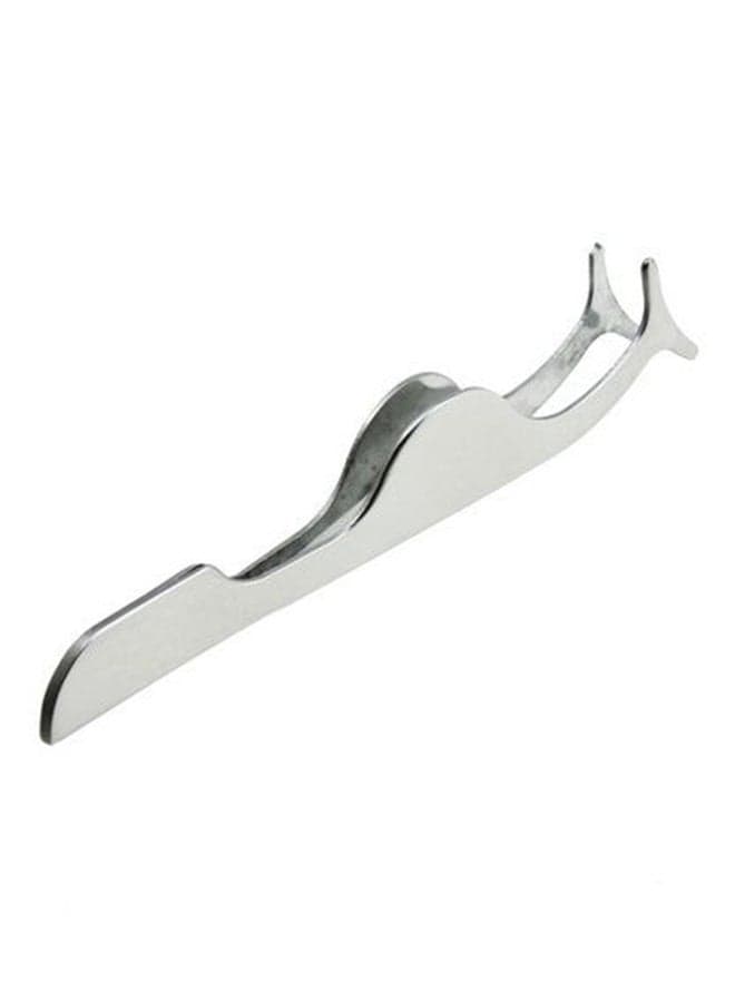 False Eyelash Applicator Tweezers Silver