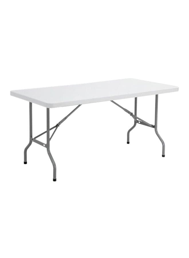Foldable Lightweight Table White/Grey 6feet