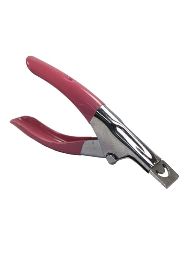 Acrylic False Tips Nail Cutter Pink