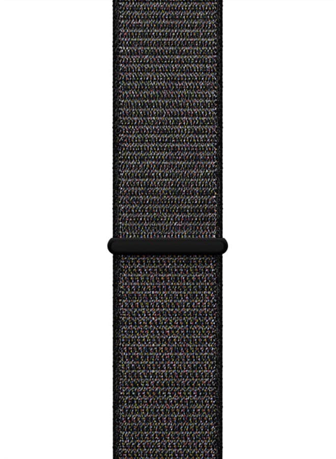Woven Nylon Sport Loop Strap For Apple Watch 42mm Black