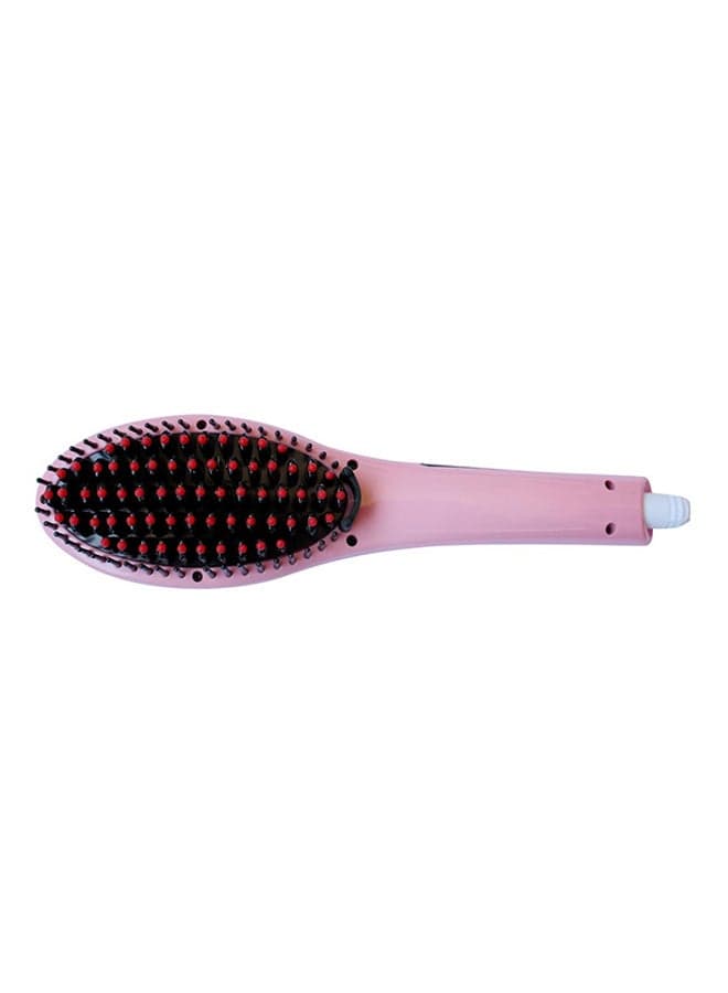 Hair Straightener Brush Pink/Black