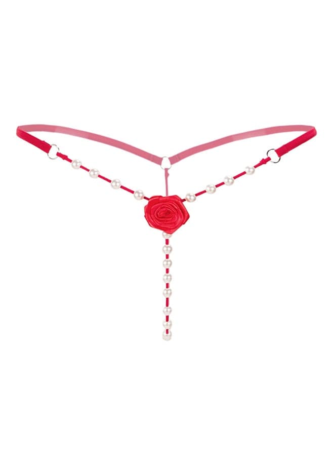 Pearl Roses Perspective Briefs Red
