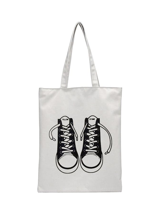 Canvas Shopper Bag White
