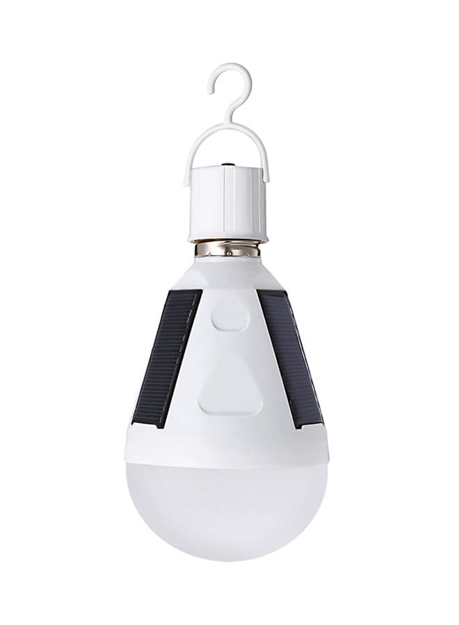Solar Panel LED Emergency Bulb White