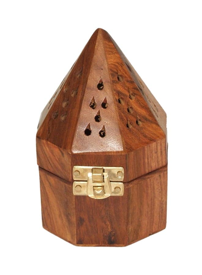 Pyramid Incense Censer Brown