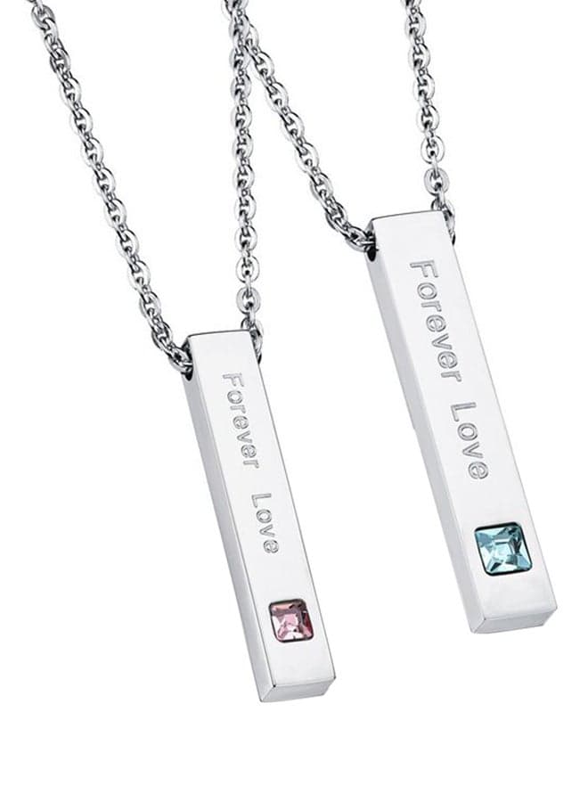 Love Double Rings Stainless Steel Pendant