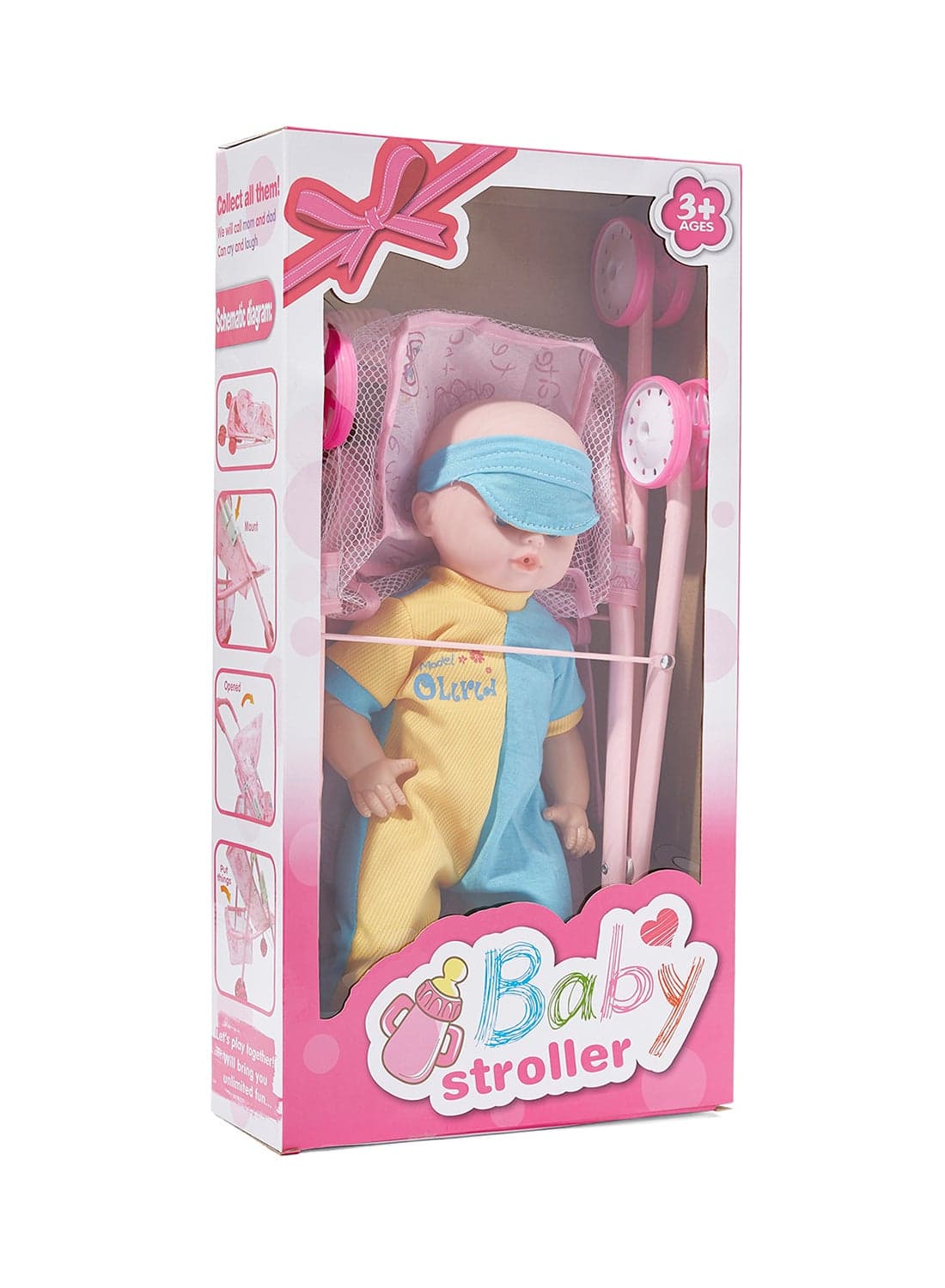 Baby Boy Doll With Stroller