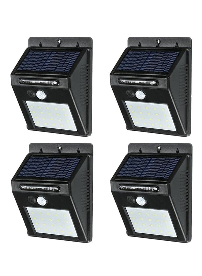 4-Piece Night Sensor Light Black/White 200grams