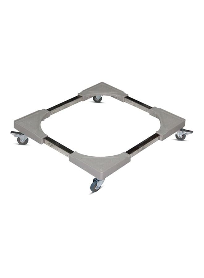 Washing Machine And Refrigerator Stand Grey/Black 43 to 60cm adjustable lengthcentimeter