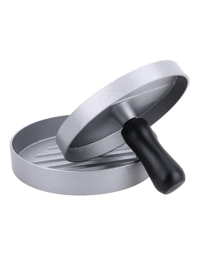 Hamburger And Patties Maker Silver/Black 12x12x9cm