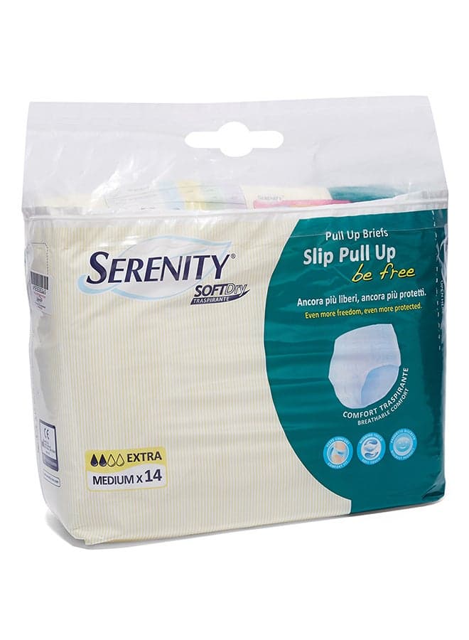 14-Piece Slip Pull Up Medium Briefs
