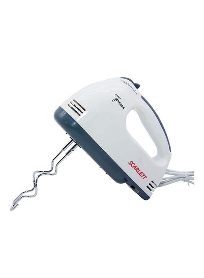 7-Speed Handheld Super Hand Mixer 100 W BY-083 White